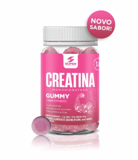 Super Gummy Creatina Sabor Tutti-Frutti (60 gomas)