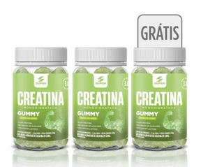 Compre 2 Leve 3 Super Gummy Creatina Sabor Uva Verde
