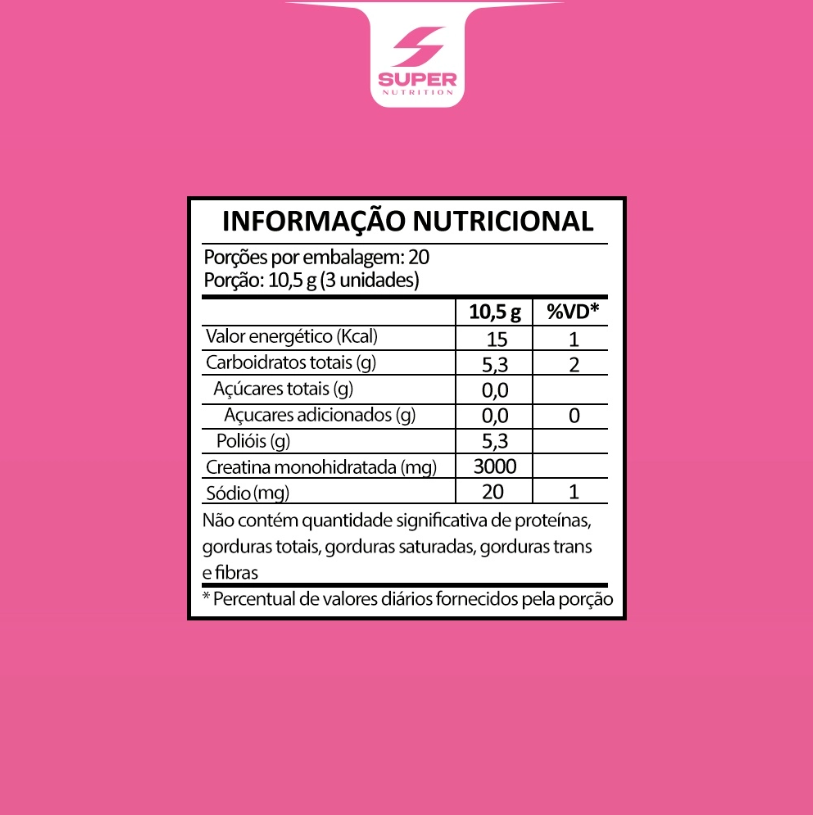 Compre 2 Leve 3 Super Gummy Creatina Sabor Tutti-Frutti