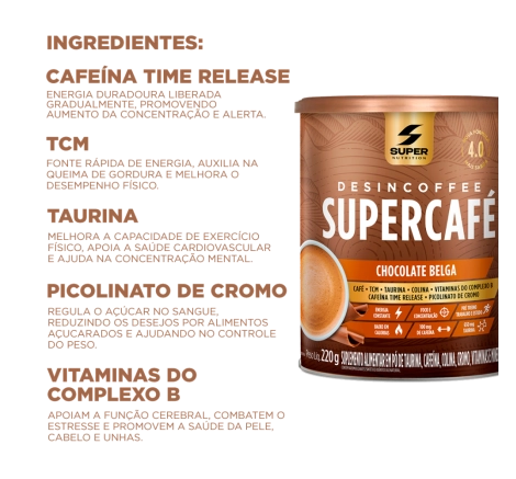 Compre 1 Leve 2 Desincoffee Supercafé Chocolate Belga