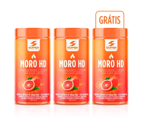 Compre 2 Leve 3 Moro HD Laranja Moro, Café verde e Cromo (60 cápsulas)