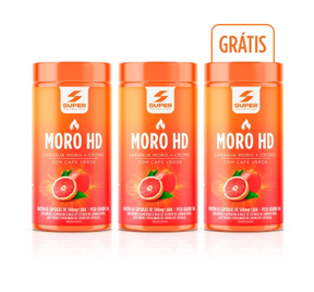 Compre 2 Leve 3 Moro HD Laranja Moro, Café verde e Cromo (60 cápsulas)