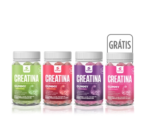 Compre 3 Leve 4 Super Gummy Creatina Sabores