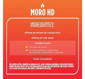 Compre 2 Leve 3 Moro HD Laranja Moro, Café verde e Cromo (60 cápsulas)