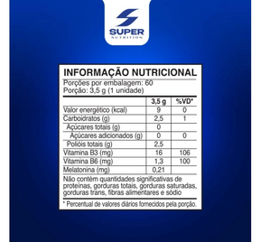 Super Gummy Melatonina (60 gummies)