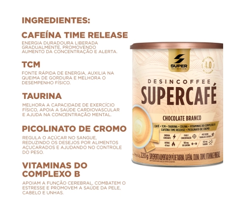 Supercafé - Compre 01 Chocolate Branco + 01 Chocolate Suiço