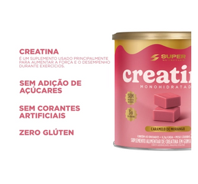 Caramelo de Creatina Sabor Morango Super Nutrition (40 unidades)