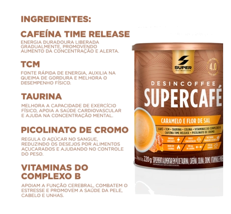 Compre 1 Leve 2 Desincoffee Supercafé Caramelo e Flor de Sal