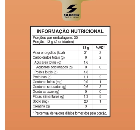 Caramelo de Creatina Super Nutrition (40 unidades)