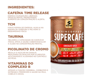 Compre 1 Leve 2 Desincoffee Supercafé Chocolate Suíço